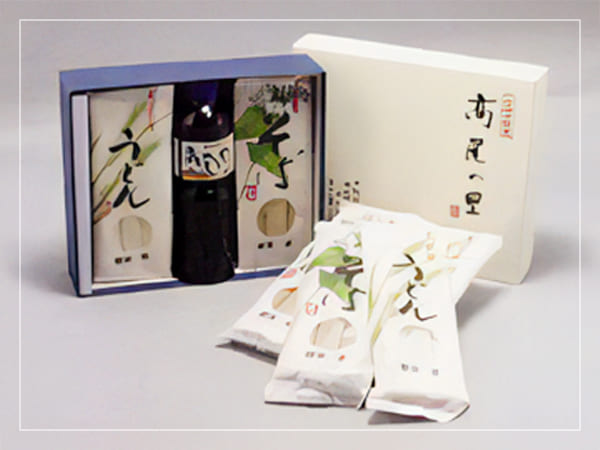 化粧箱入り 短い(M)6把+つゆ付